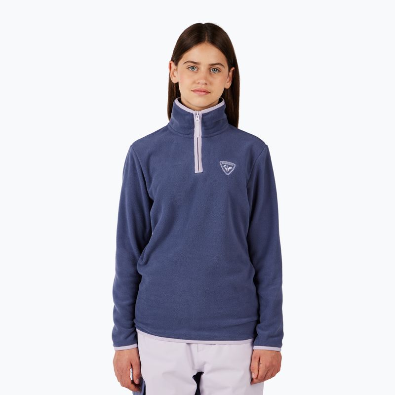 Felpa in pile bambino Rossignol Jr Strawpile Fleece Fz true night blue 2