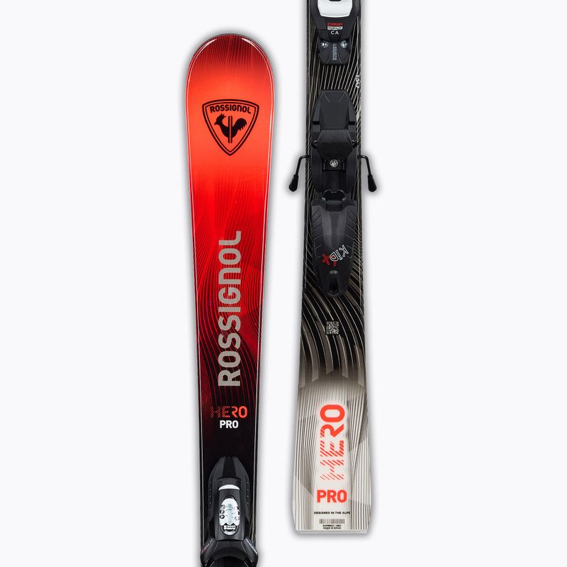 Sci alpini da bambino + attacchi Rossignol Hero Multi-Event Pro 110-130 Kid-X + Kid 4 GW 4
