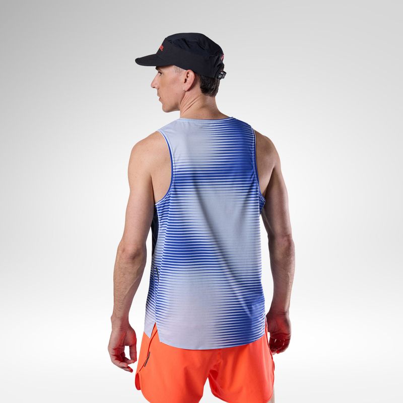Canotta da running da uomo Rossignol Sapa Ultra Tank dazzle blue line fogg 3