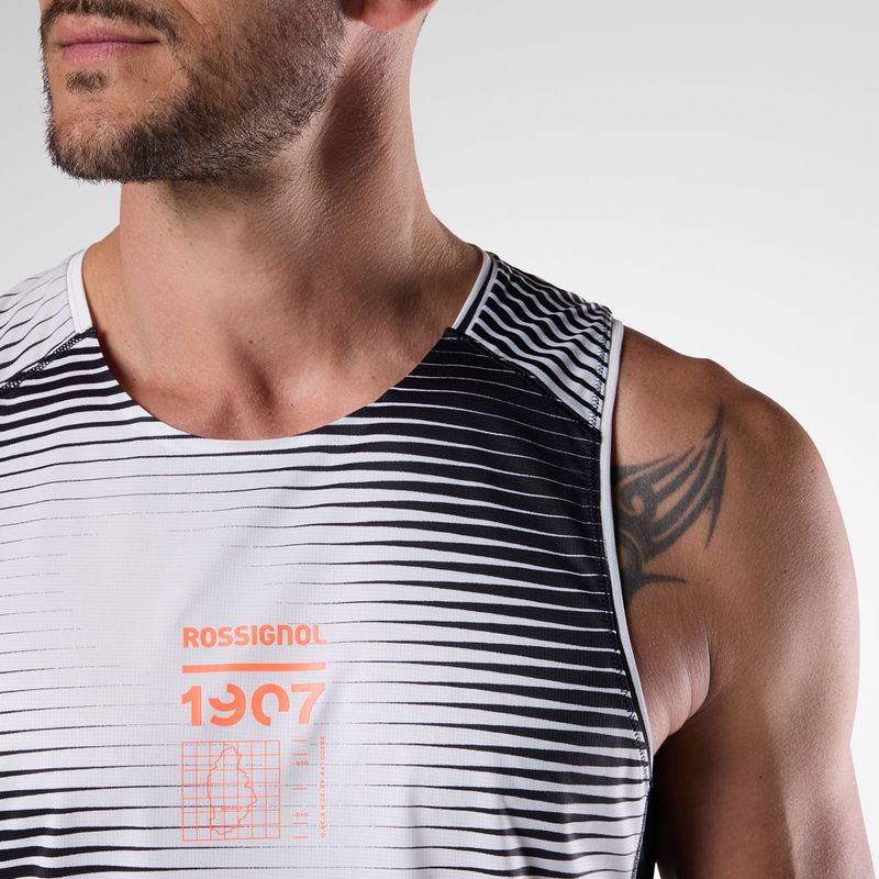 Canottiera da running da uomo Rossignol Sapa Ultra Tank black line fogg 6