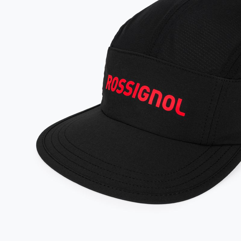 Cappellino con visiera Rossignol Active 5 Panel black/red 3