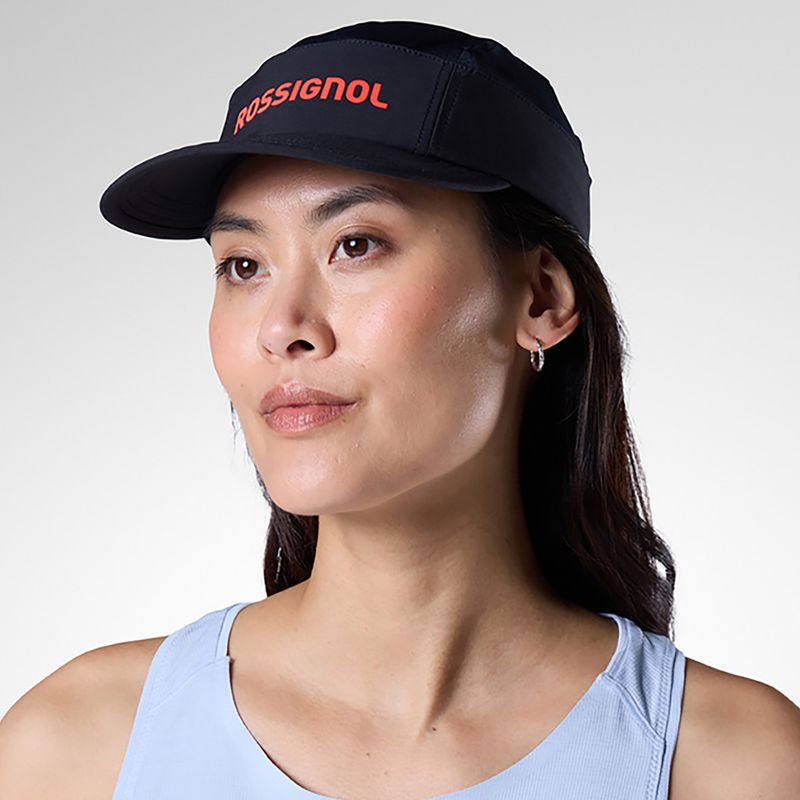 Cappellino con visiera Rossignol Active 5 Panel black/red 5