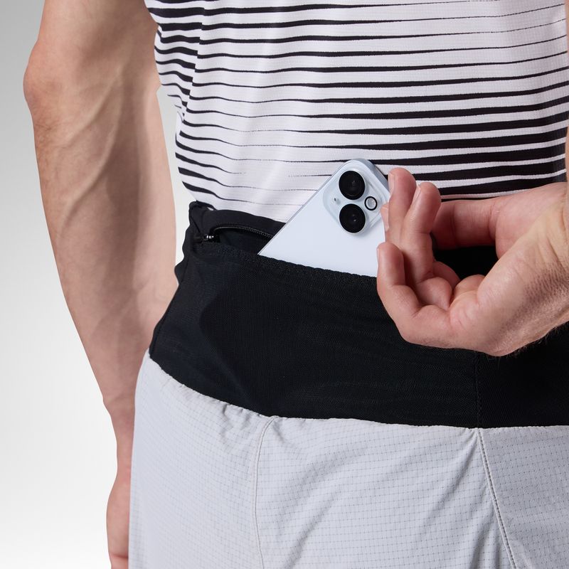 Pantaloncini da corsa Rossignol Sapa 2IN1 7" light grey 7