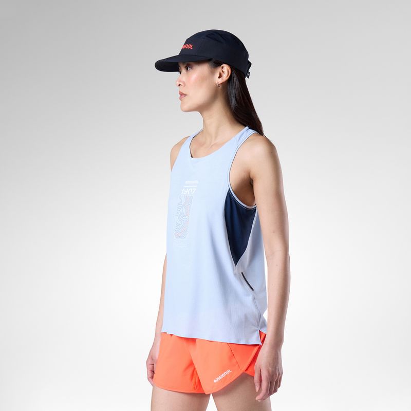Canotta da running da donna Rossignol Sapa Ultra Tank blue aura 4