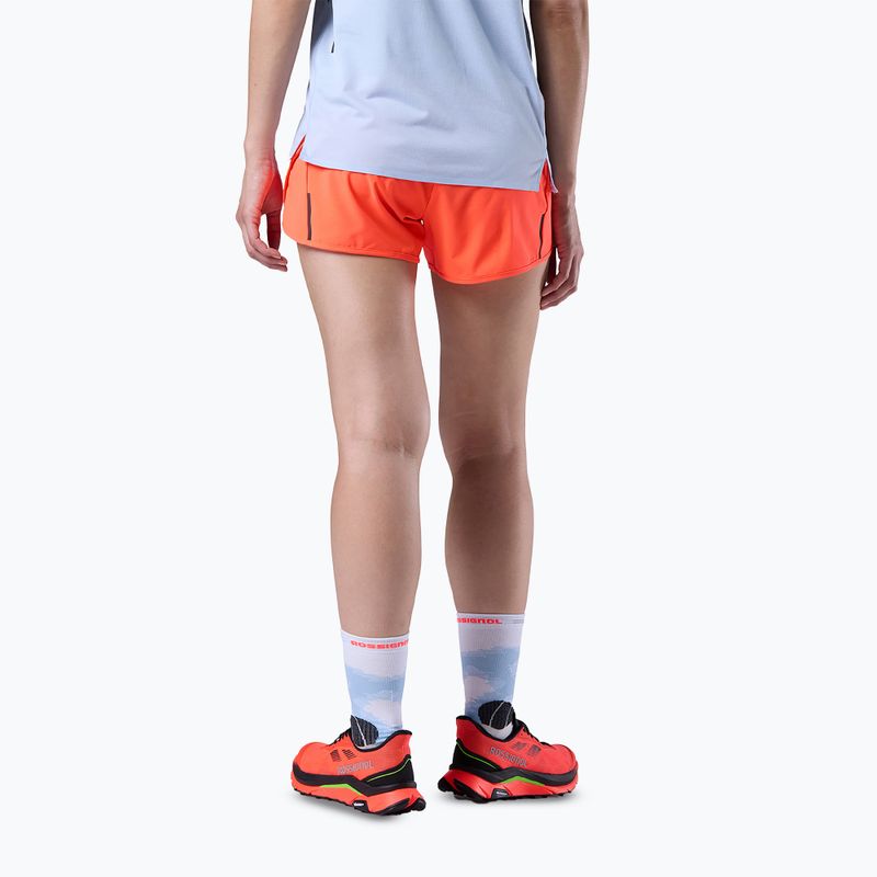 Pantaloncini da running da donna Rossignol Sapa neon red 3