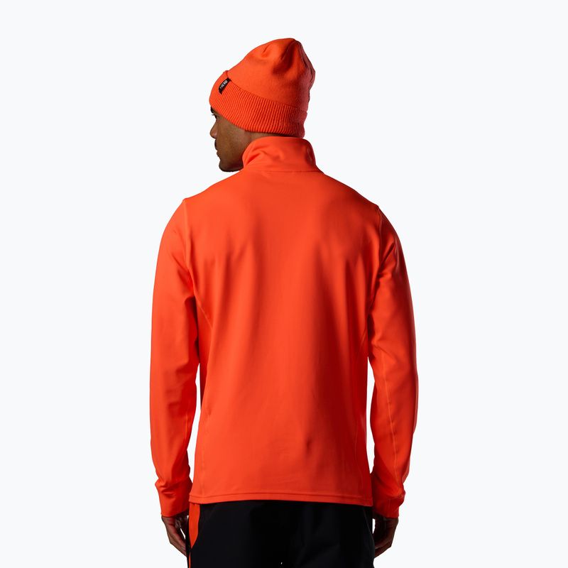 Felpa da uomo Rossignol Hero Stretch Fleece neon red 3