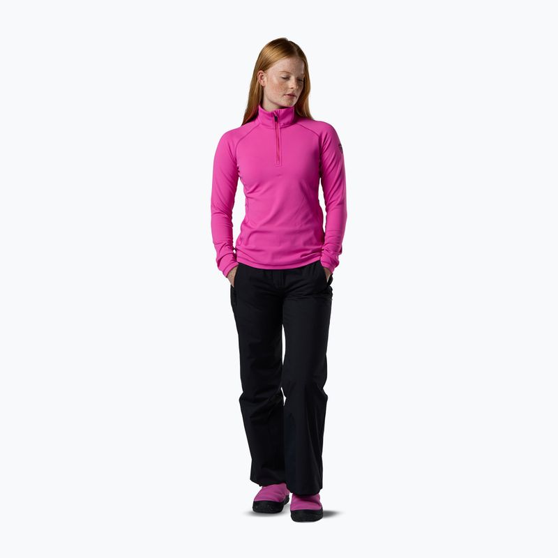 Pile donna Rossignol Mid Layer Stretch Half Zip electric fuchsia 2