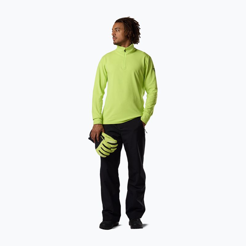 Felpa da sci uomo Rossignol Mid Layer Stertch Half Zip wild lime 2
