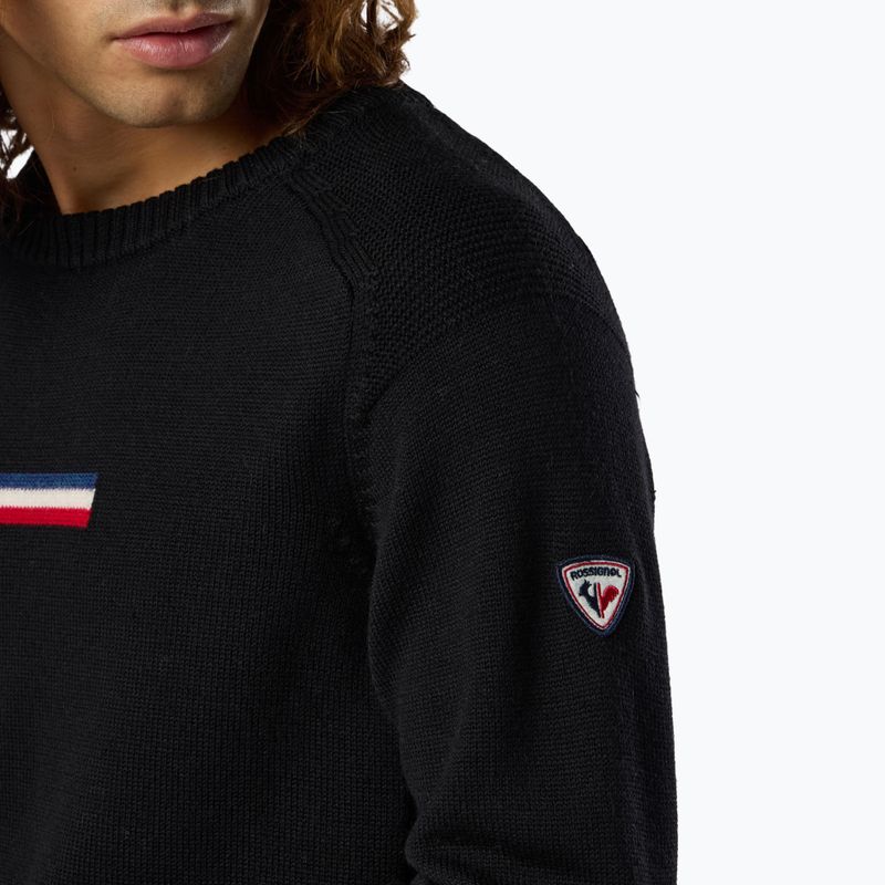 Maglione da uomo Rossignol Odysseus Crew Merino black 6