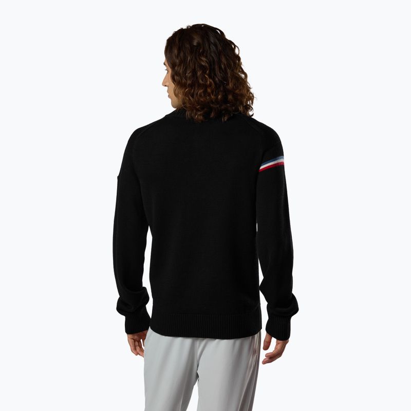 Maglione da uomo Rossignol Odysseus Half Zip Merino black 3