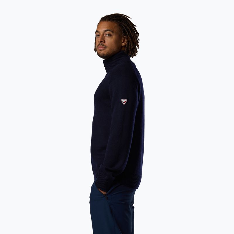 Maglione da uomo Rossignol Odysseus Half Zip Merino dark navy 4
