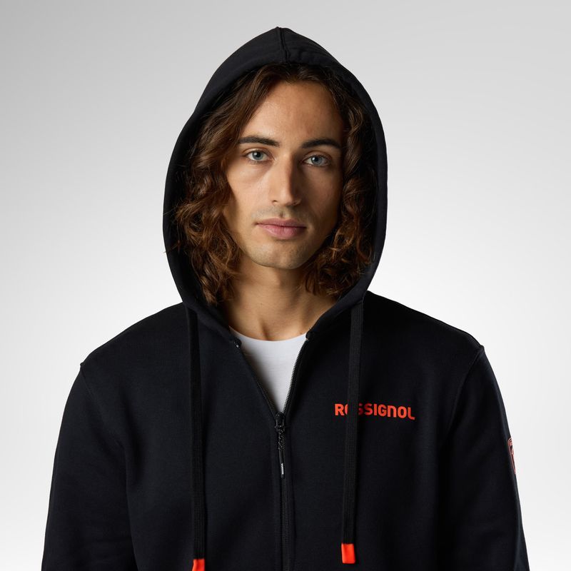 Felpa da uomo Rossignol Hero Full Zip Hoodie black 5