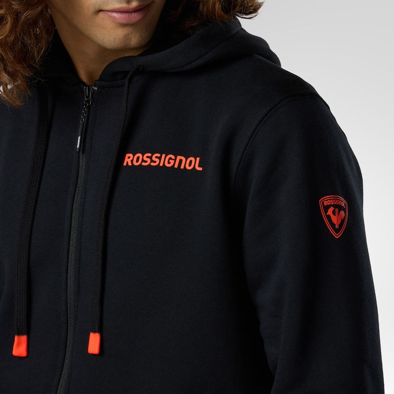 Felpa da uomo Rossignol Hero Full Zip Hoodie black 6