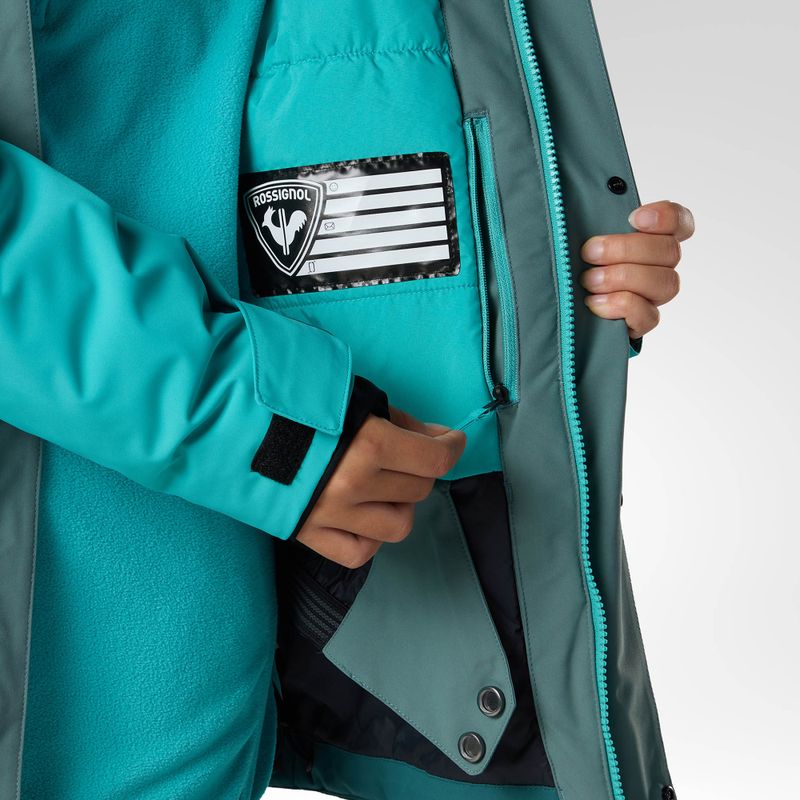 Giacca da sci bambino Rossignol Wispile Insulated north atlantic 12