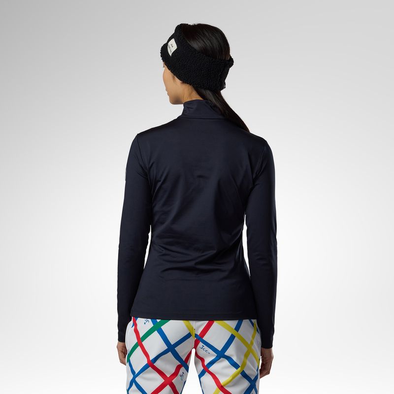 Felpa termica donna Rossignol JCC Quarter Zip First Layer black 3