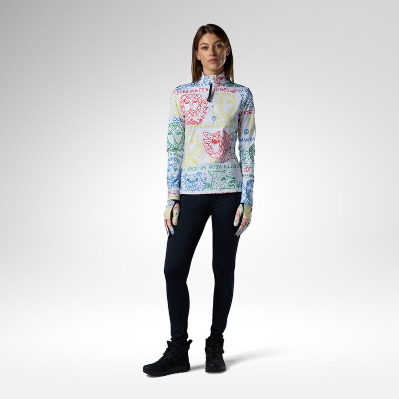 Felpa termica donna Rossignol JCC Quarter Zip First Layer jcc angels light 2