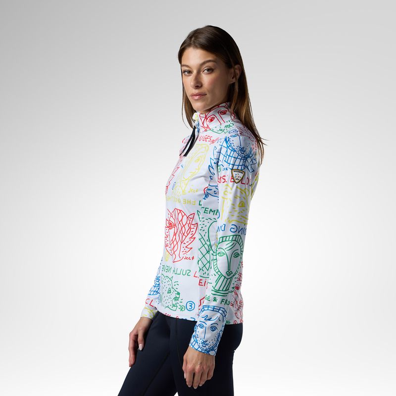 Felpa termica donna Rossignol JCC Quarter Zip First Layer jcc angels light 4