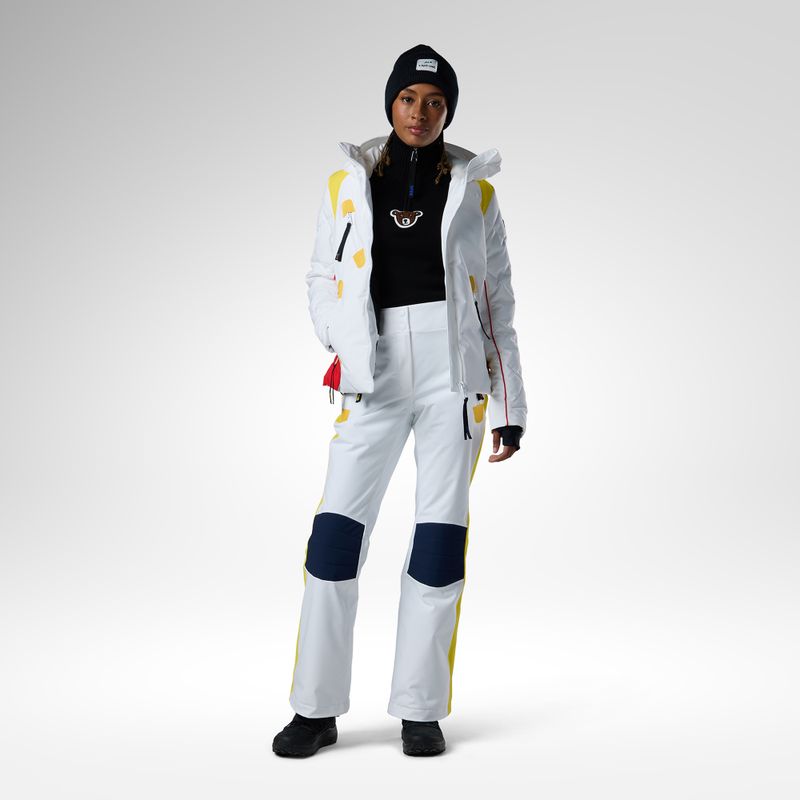 Pantaloni da sci da donna Rossignol JCC Valdiz white 2
