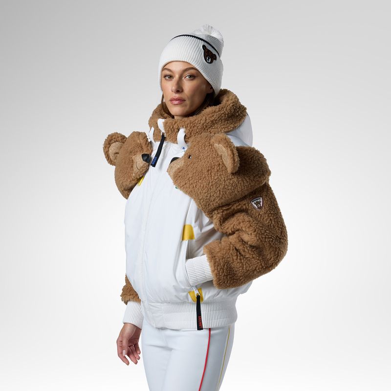 Giacca da sci da donna Rossignol JCC Teddy Hoodie white 4