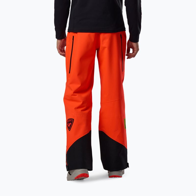 Pantaloni da sci da uomo Rossignol Hero Evader 2.0 3L Shell neon red 3