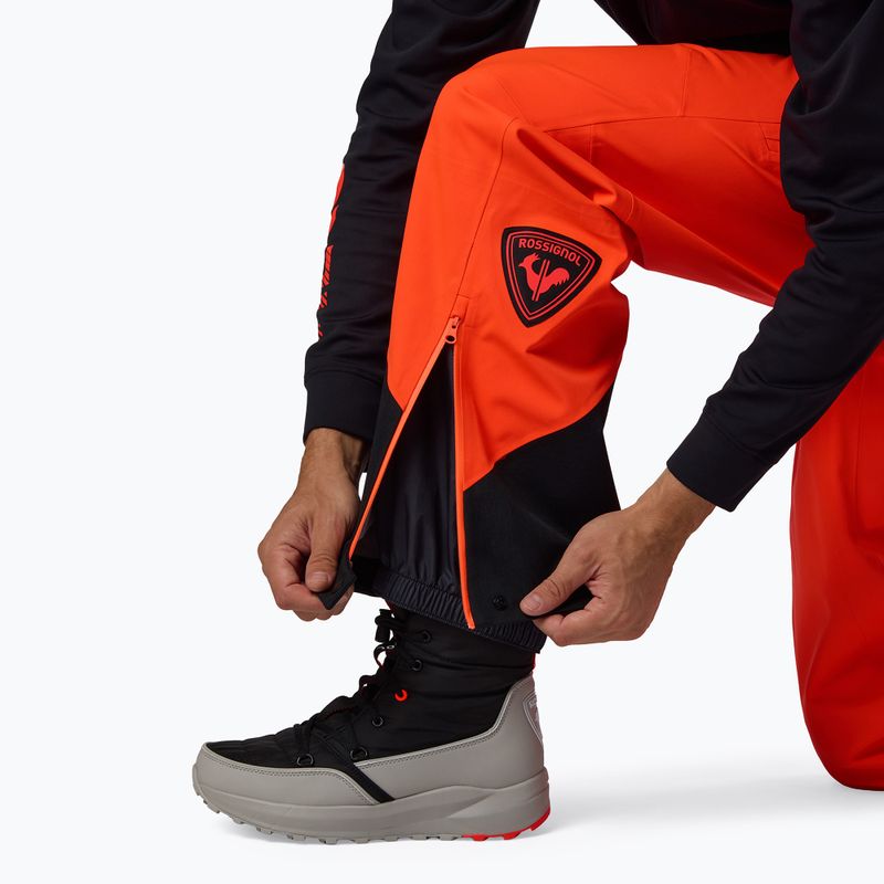 Pantaloni da sci da uomo Rossignol Hero Evader 2.0 3L Shell neon red 8