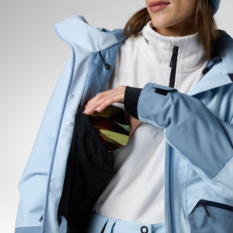 Giacca da sci da donna Rossignol Rochrun Insulated blue aura/windward blue 9