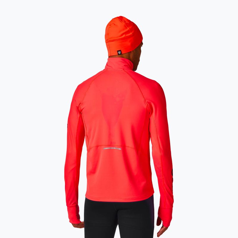 Felpa da uomo Rossignol Hero Half Zip First Layer neon red 4