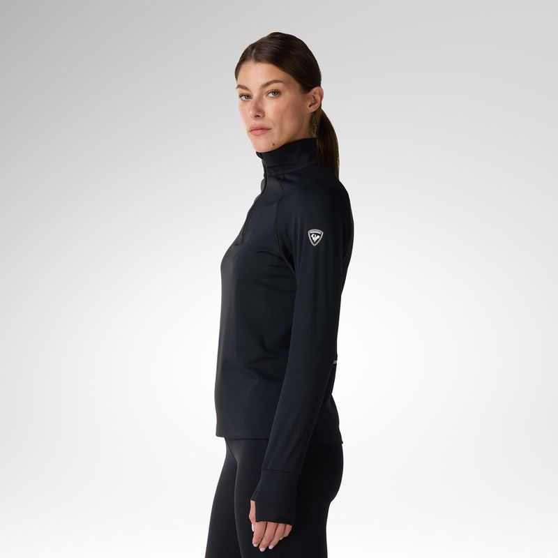 Felpa termica donna Rossignol Half Zip First Layer black 4