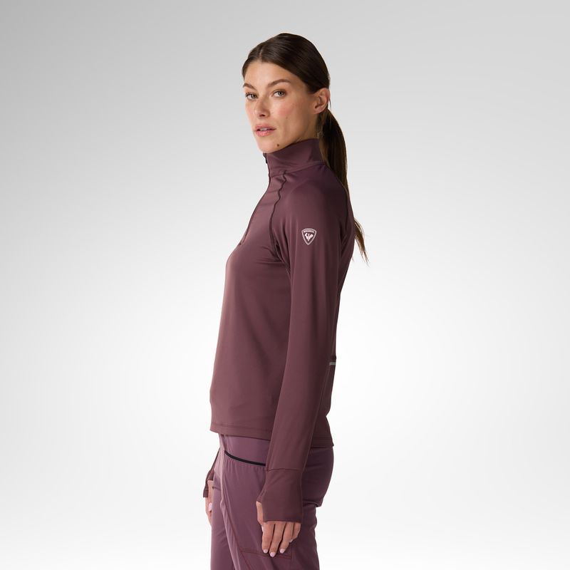 Felpa termica donna Rossignol Half Zip First Layer huckleberry 4
