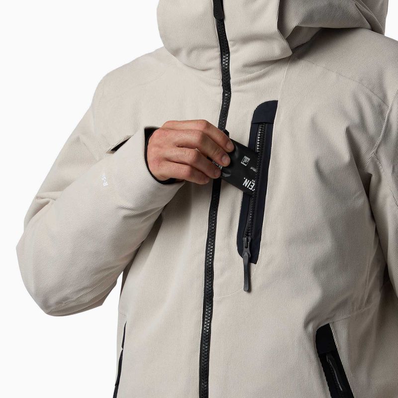 Giacca da sci da uomo Rossignol Corduroy Insulated silver cloud 6