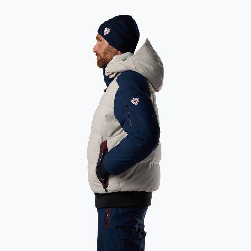 Giacca da sci da uomo Rossignol Corduroy Down Bomber silver cloud/dark navy 4
