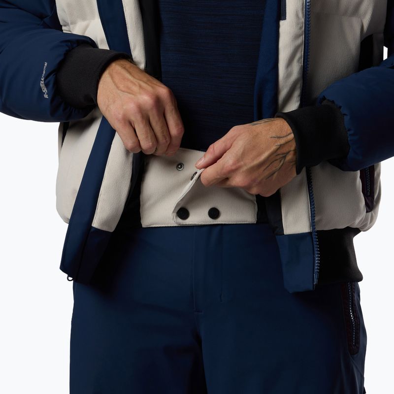 Giacca da sci da uomo Rossignol Corduroy Down Bomber silver cloud/dark navy 14