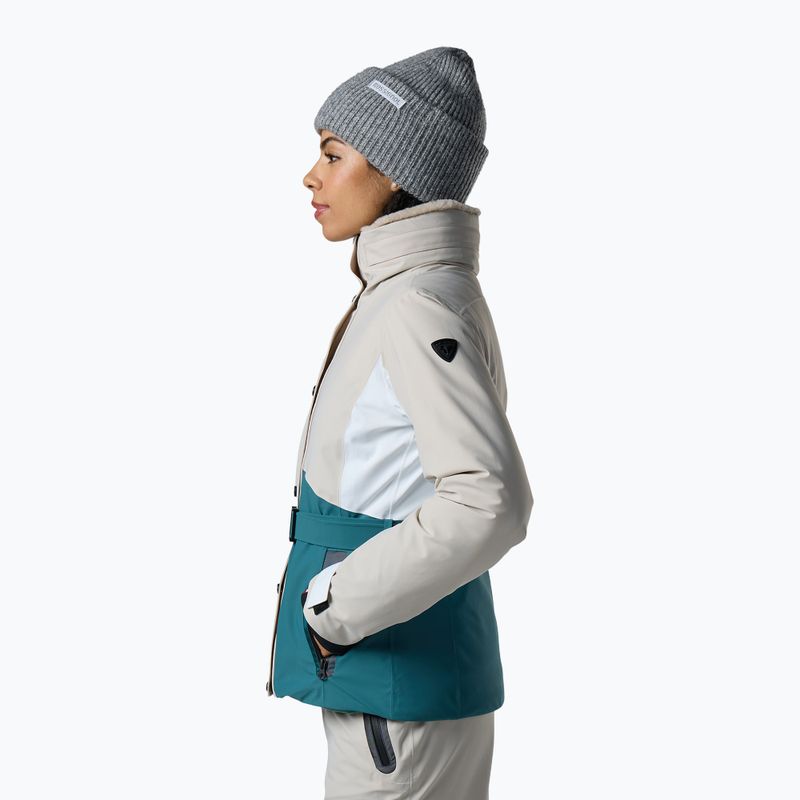 Giacca da sci da donna Rossignol Snowdazzle Belted silver cloud 4