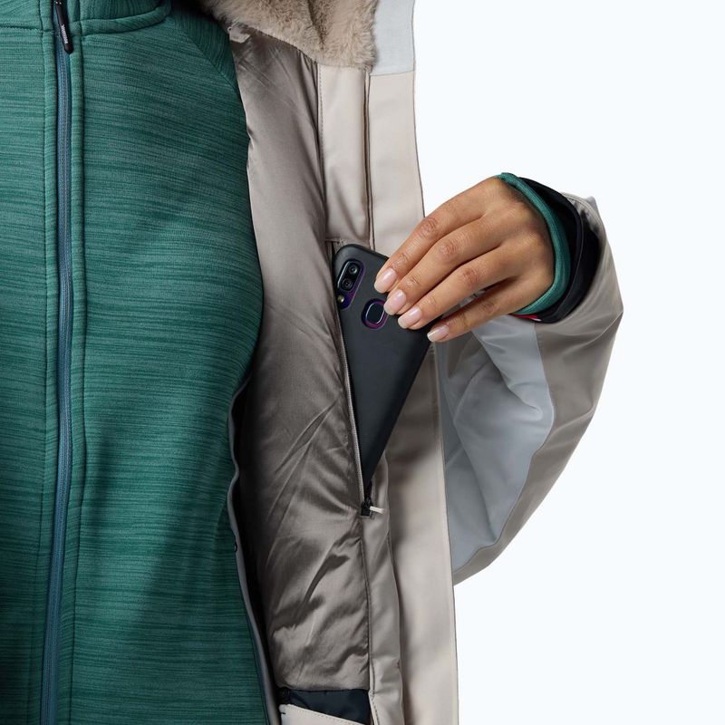 Giacca da sci da donna Rossignol Snowdazzle Belted silver cloud 11