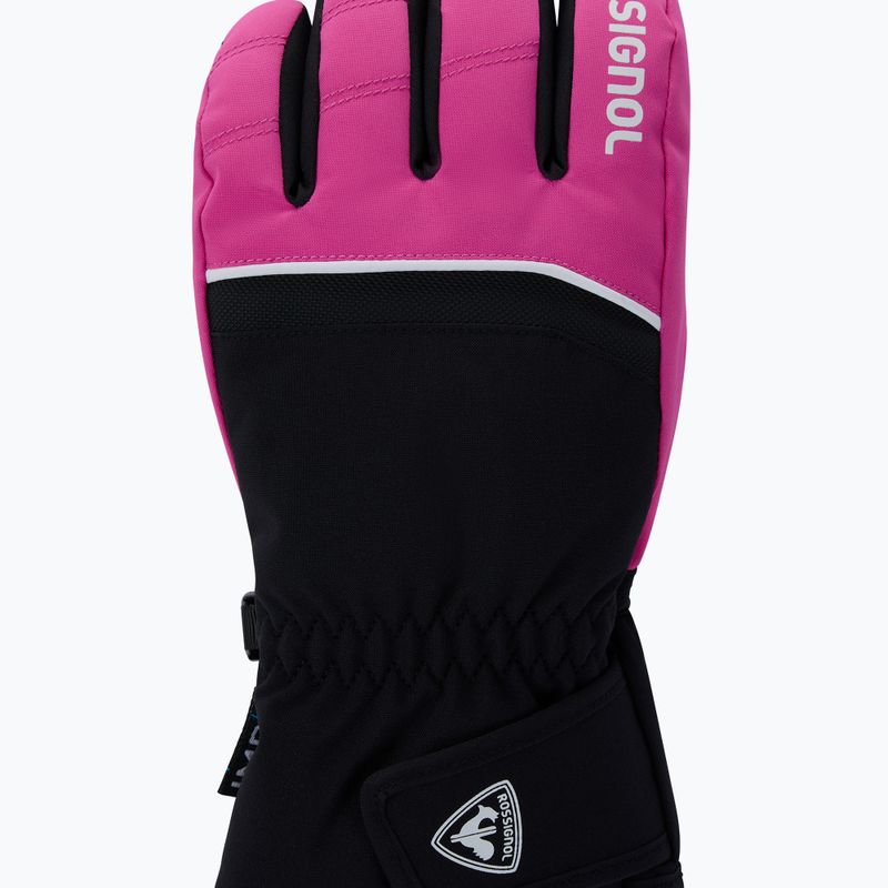 Guanti da sci per bambini Rossignol Tech Impr G electric fuchsia 3