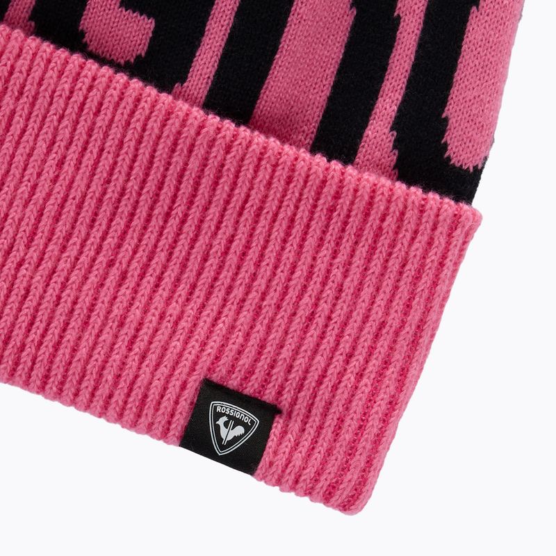 Cappello invernale Rossignol Strawpile Beanie electric fuchsia 3