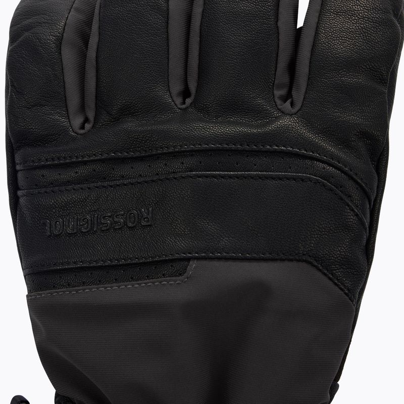 Guanti da sci da uomo Rossignol Leather Mix black 3