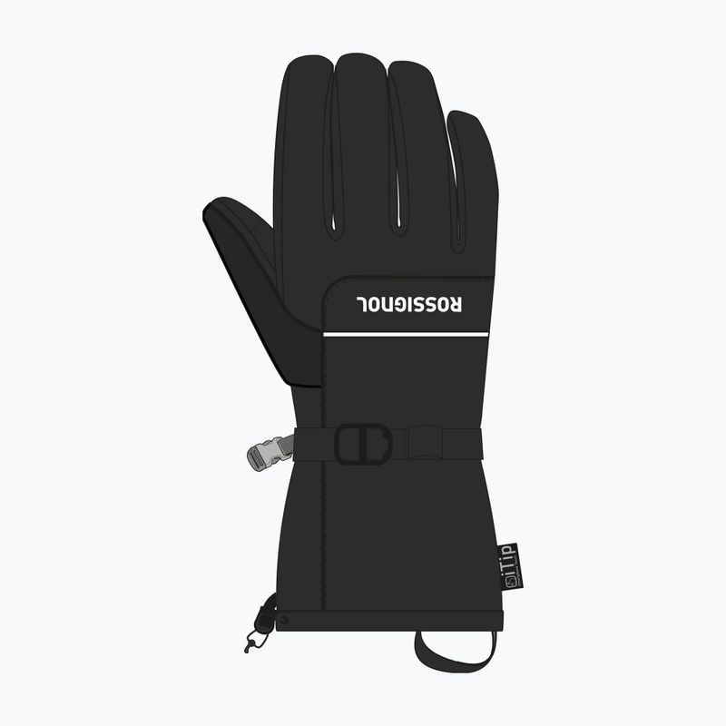 Guanti da sci da uomo Rossignol Action R-Shell Dry black 3