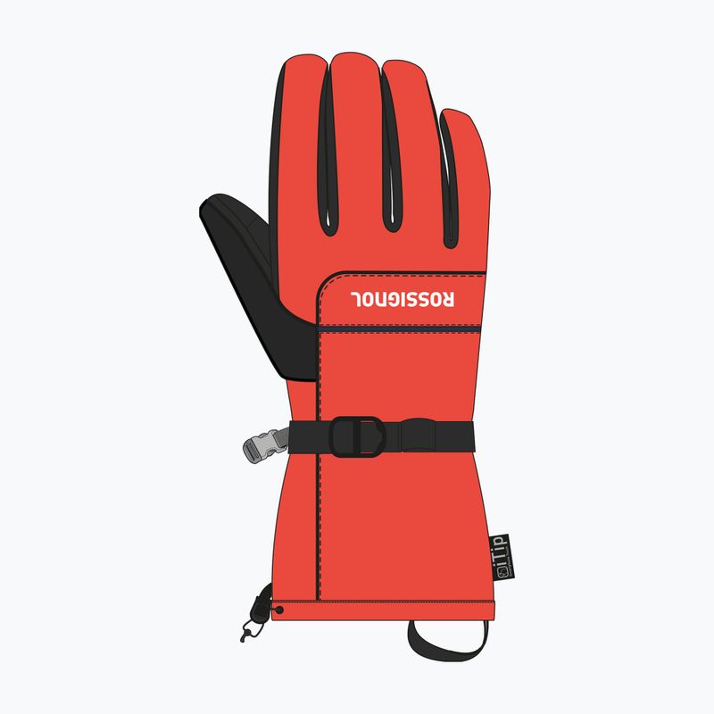 Guanti da sci da uomo Rossignol Action R-Shell Dry golden gate 3