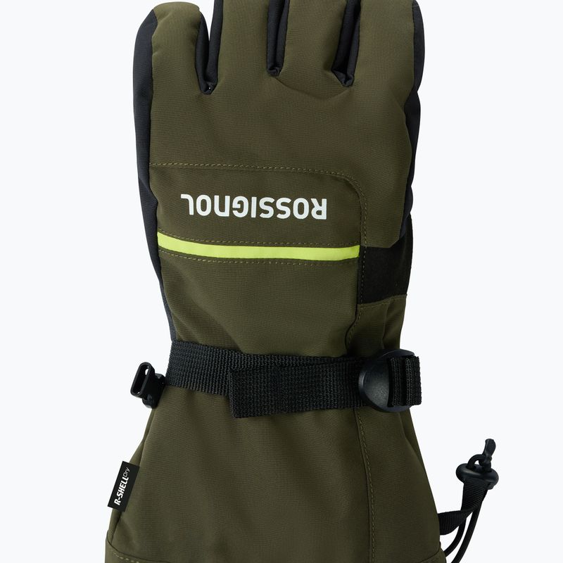 Guanti da sci da uomo Rossignol Action R-Shell Dry olive shadow 3
