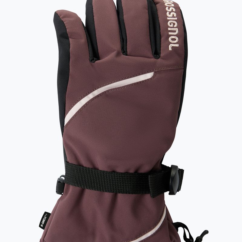 Guanti da sci da donna Rossignol Temptation R-Shell huckleberry 3