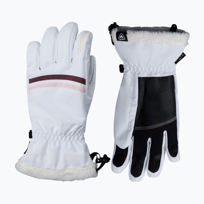 Guanti da sci da donna Rossignol Piste R-Shell Dry white 2