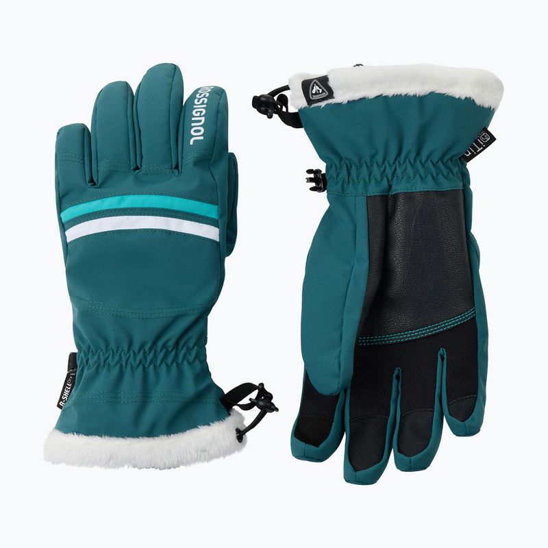 Guanti da sci da donna Rossignol Piste R-Shell Dry transformative teal 2