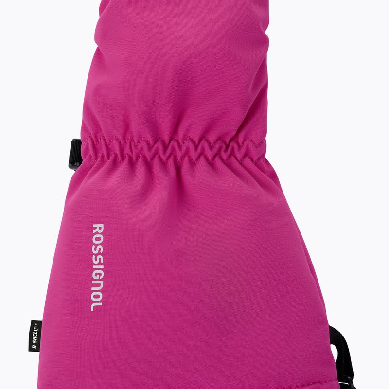 Guanti da sci per bambini Rossignol Mittens R-Shell Dry electric fuchsia 3