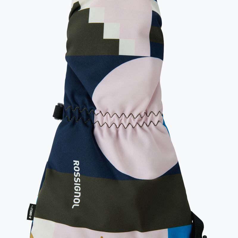 Guanti da sci per bambini Rossignol Mittens R-Shell Dry jr potpourri dazzle blue 3