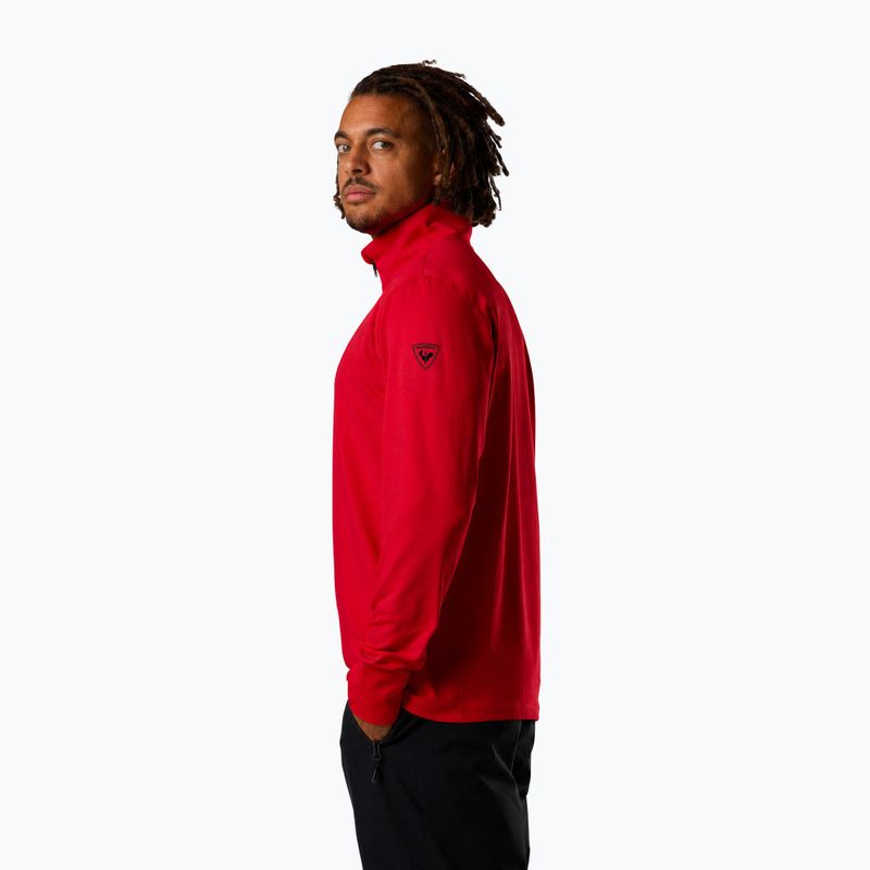 Felpa da sci uomo Rossignol Mid Layer Stertch Half Zip sports red 4