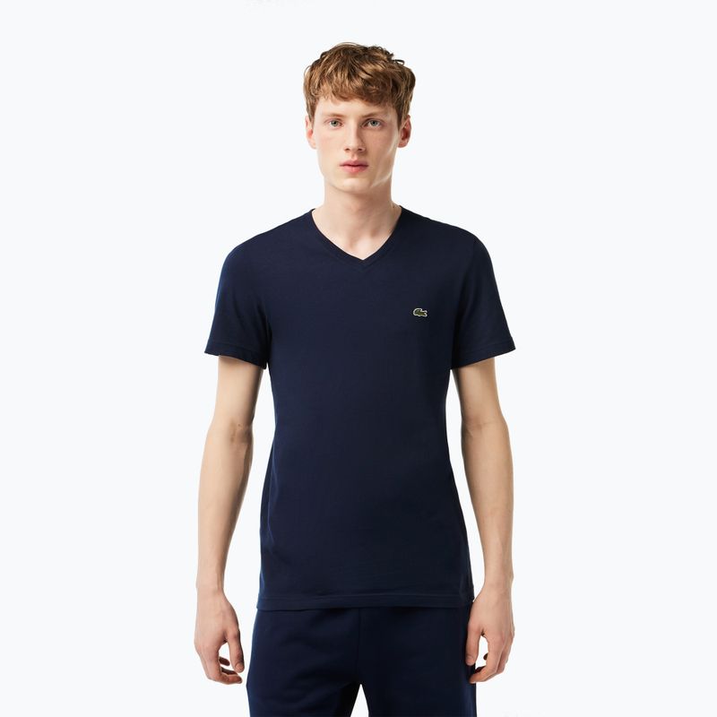 T-shirt Lacoste uomo TH2036 blu navy