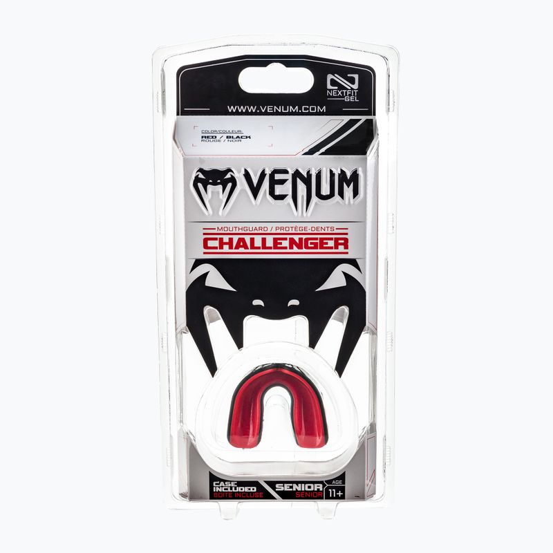 Venum Challenger protezione singola mascella nero/rosso 0616