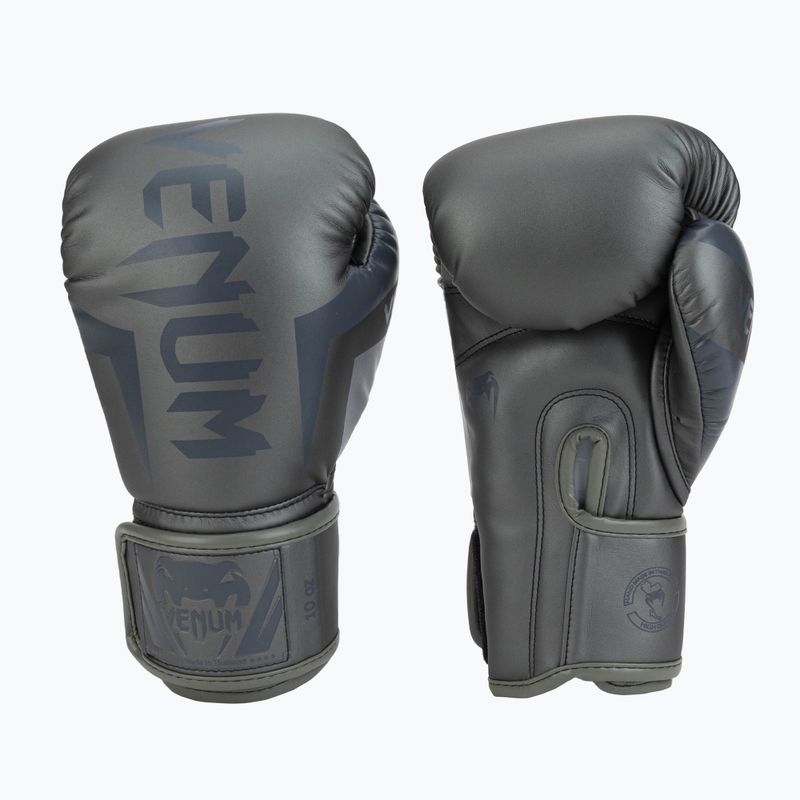 Guanti da boxe Venum Elite grigio/grigio 3