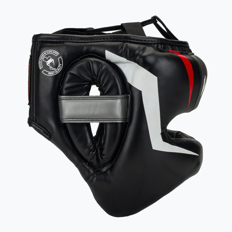 Casco da boxe Venum Elite Iron nero/rosso 2